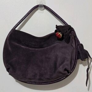 2 fpr $50 Roberta Gandolfi purple suede hobo